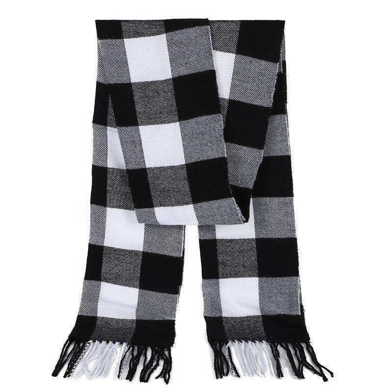 New Autumn And Winter Men'S Versatile Fashion Trend Tassel Scarf Shawl For Warmth Solid Color Thick Wool Good Quality High Cost-Effectiveness