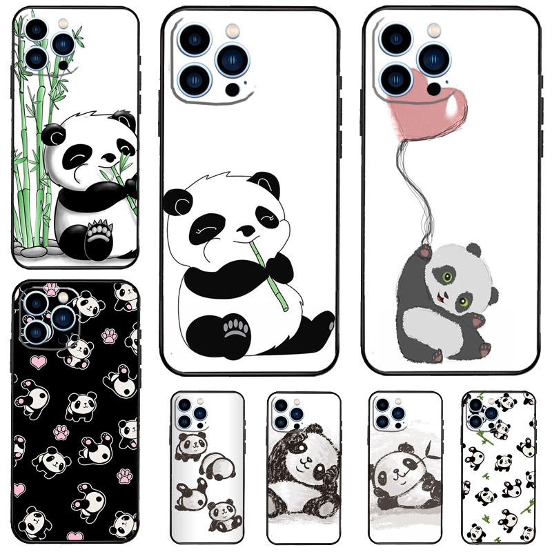 Cartoon Panda For Realme GT6 GT7 Pro 15 10 11 12 13 14 Pro Plus C71 C75 C65 C55 C63 C61 C53 C67 C35 Case