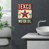 Винтажный металлический плакат Texaco Красная Звезда Масло Ретро Декор Стены Бара Вывеска
