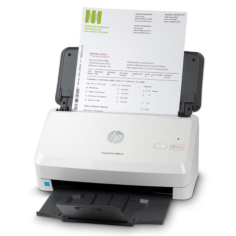 HP ScanJet Pro 3000 s4 High-Speed A4 Document Scanner CN plug (adapter included)