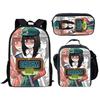 Bbq Ena Dream Pattern Printing Backpack Lunch Bag Pen Case Set For Student Gift