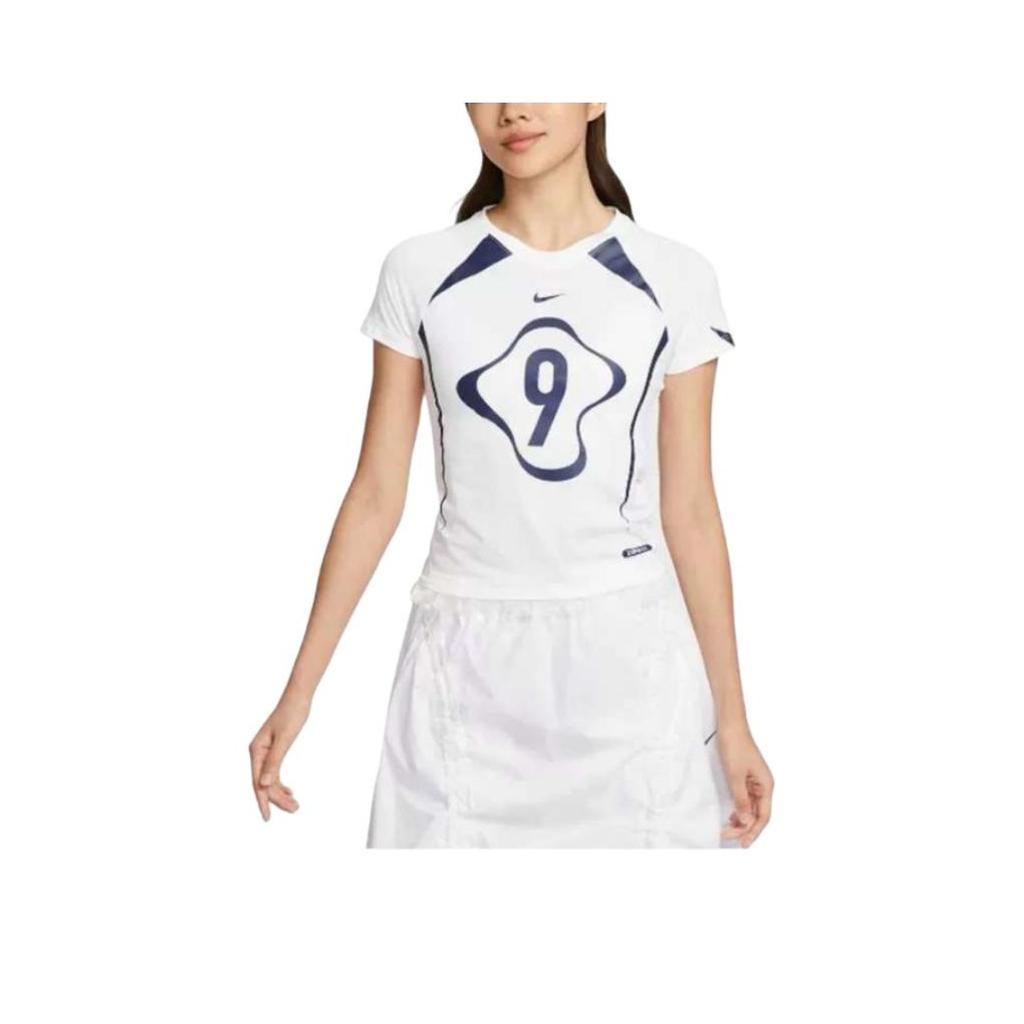 Nike Спортивная повседневная футболка с коротким рукавом реглан Женские топы II1950100