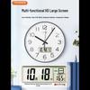 Настенные кварцевые часы Timess Silent с календарем и термометром
