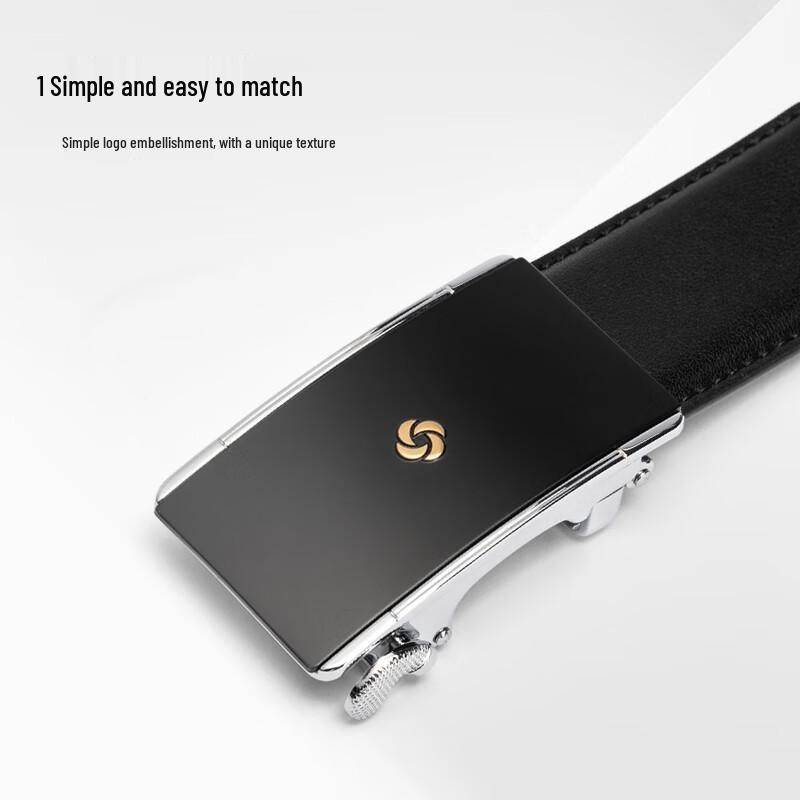 Мужской кожаный ремень Samsonite с автоматической пряжкой