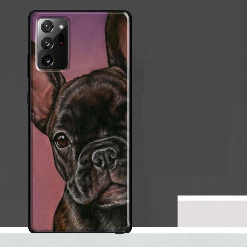 Watercolor French Bulldog Painting Case For Samsung Galaxy S25 Ultra S21 S22 S23 S24 Ultra S9 S10 S20 Plus S25 FE Phone Cover