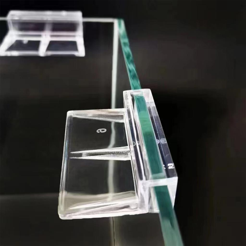 5/6/8/10/12mm Acrylic Aquarium Fish Tank Clips Glass Cover Support Holders Accessories for Aquarium Filter Lamp Stand 10Pcs