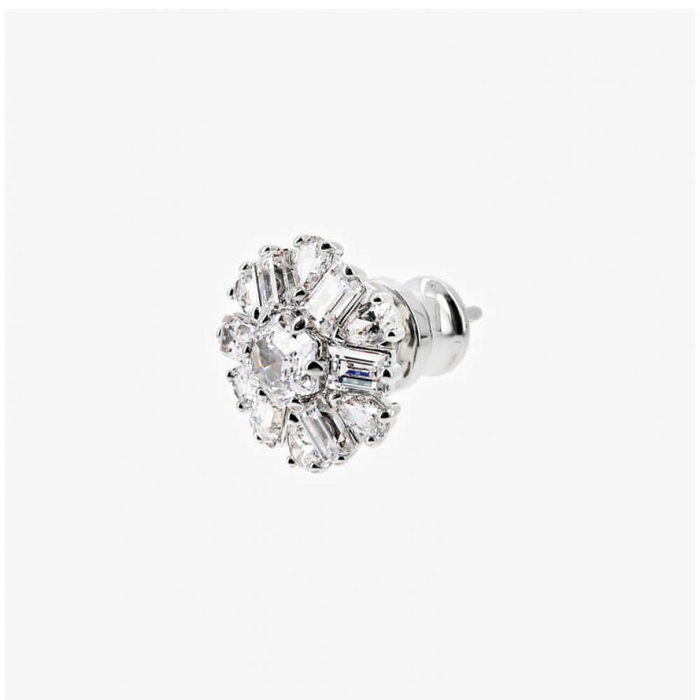 Swarovski 5691483 Idyllia Snowflake Flower Stud Earrings