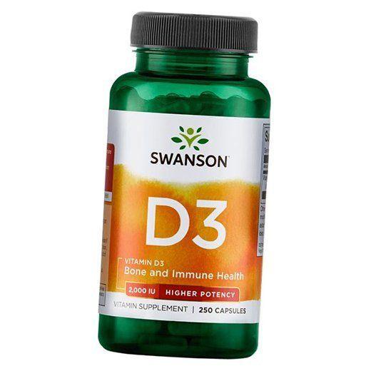 Витамин Д3, Vitamin D3 2000, Swanson 250капс (36280027)