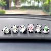 Cute Mini Panda Car Dashboard Ornaments Car Navigator Screen Decoration Doll Car Interior Accessories Toy Home Decoration Gifts