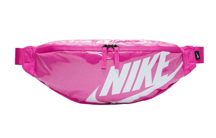 Nike Полиэстеровая поясная сумка Heritage Regular Унисекс Пламенный розовый CK7914-601