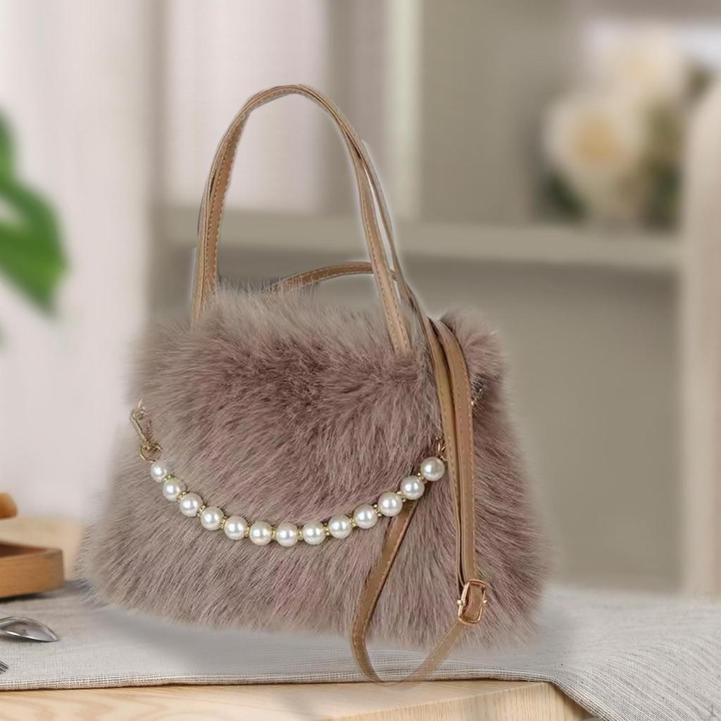 Модная мягкая плюшевая сумка через плечо для женщин для отпуска, поездок на работу, путешествий