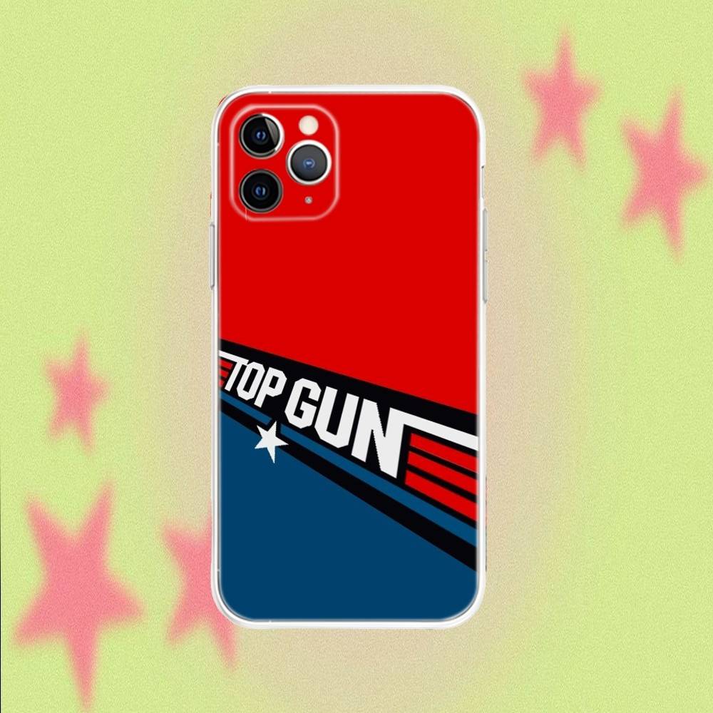 Прозрачный мягкий чехол для телефона Top Gun M-MaverickS для iPhone 17,16,15,14,13,12,11,Air,X,XR,Pro,Max,Plus