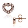 280528Cz Moment Open Heart Earrings