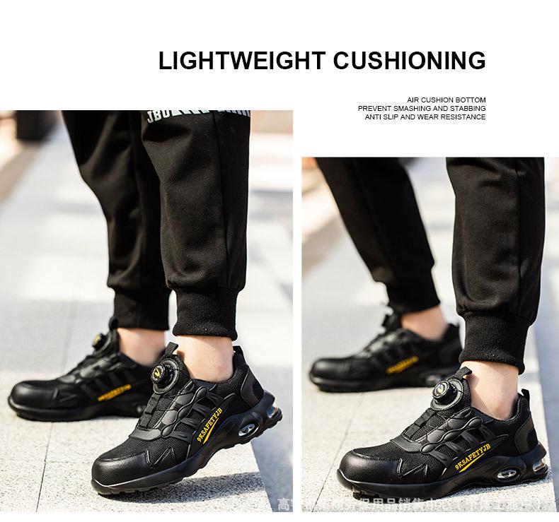 SHEIN Защитные ботинки с стальным носком: Износостойкие, ударопрочные, протыкаемые рабочие ботинки для всех сезонов.