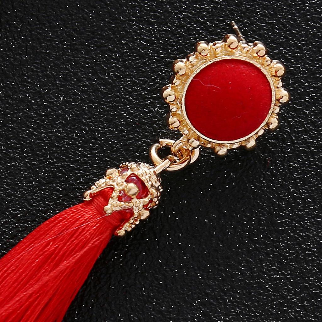 Bohemia Temperament Pompon Tassel Ear Pendent Long Fringe Eardrop Dangle Earrings Ladies Jewelry Christmas Gift