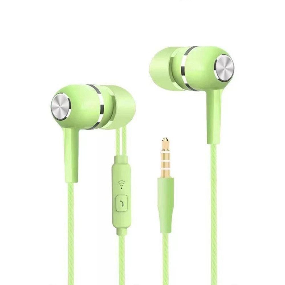 Bass 3.5mm Earbuds Earpiece Wired Headphone for Apple/Android/Huawei Mobile Phone Computer MP3