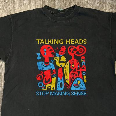 Винтажная футболка Talking Heads Stop Making Sense, футболка с принтом тура, полные размеры S-5XL, EN465, унисекс