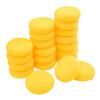 10Pcs Children'S Painting Round Synthetic Watercolor Artist Sponges For Painting Crafts Pottery Yellow Round Cake Sponge