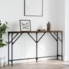 VidaXL Console Table Smoked Oak 140x23x75 Cm Engineered Wood 837774