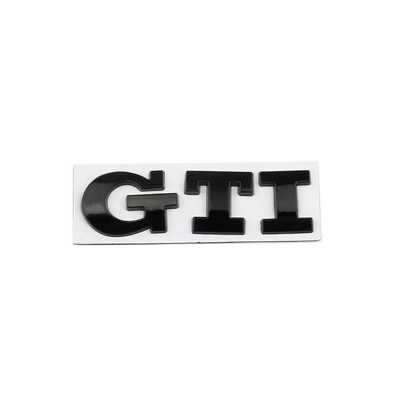 YKPSC1 Metal GTI Logo Car Rear Trunk Emblem Stickers Decals for Volkswagen VW Golf 5 6 7 Polo Jetta Tiguan Passat B5 GTD GTE MK8 Touran