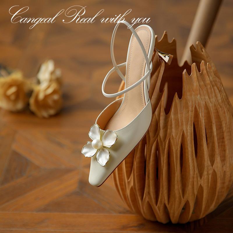 Женские туфли на высоком каблуке, летние босоножки с острым носком и цветочным принтом, женские модные сексуальные туфли для вечеринки и свадьбы