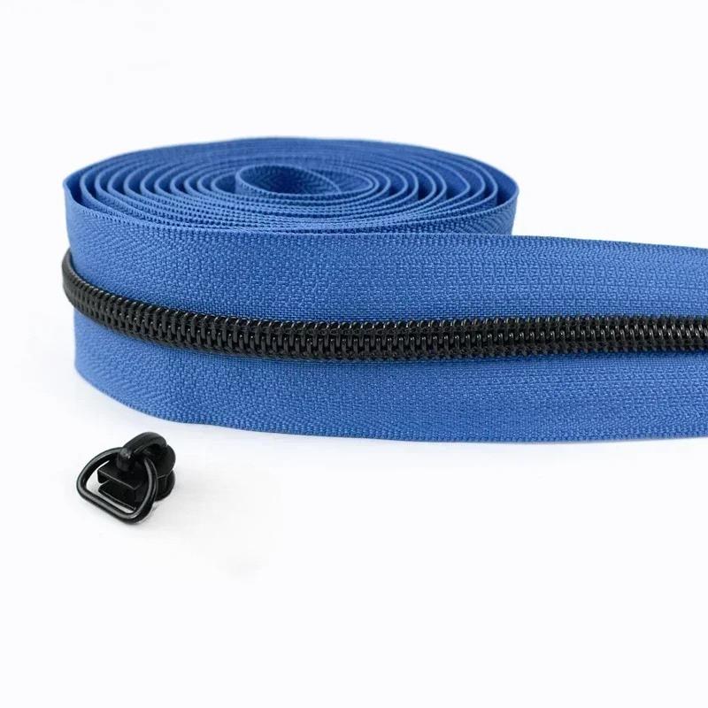 1-5 м 5# Нейлоновые молнии Meetee со слайдерами-пуллерами для молнии, тесьма для молнии для сумки, куртки, пластиковая спиральная молния, швейные аксессуары