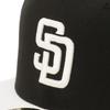 New Era Cap 59FIFTY 14676980 NER35C8246 MLB San Diego Padres SD Black SIDE PATCH 2-Tone ONSPOTZ Exclusive Men's Women's Hat 5950 Side Patch Straight