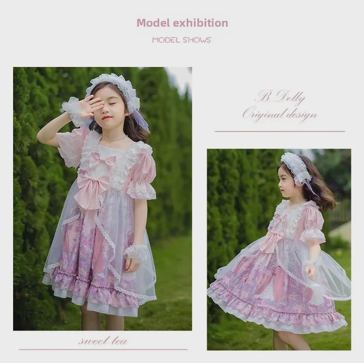 Летнее платье принцессы Лолиты для девочек