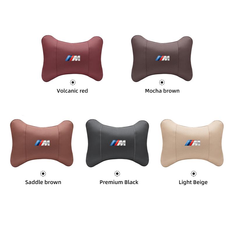 NTSM5 Motorcycle Sticker/Car Seat Headrest Auto Logo Neck Pillow For BMW M Performance E60 E46 E90 E39 E87 E36 E92 E70 E91 X3 X5 X1 X2