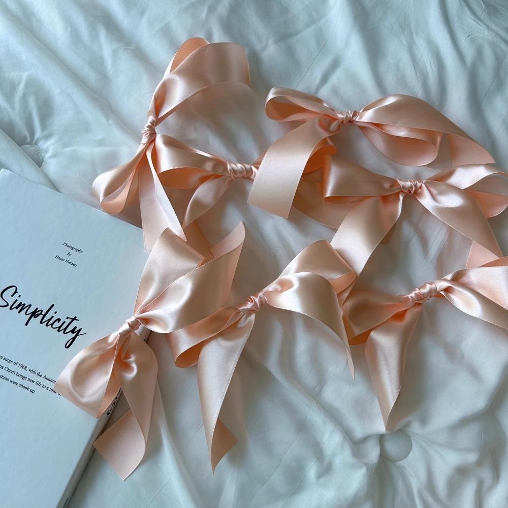 Атласная Лента с Бантами Гирлянды для Подвешивания Ручная Работа Фото Реквизит Ленточный Баннер Розовый Белый Синий Декор Детской Комнаты Баннер для Вечеринки