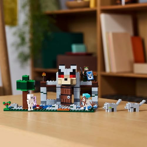 LEGO Minecraft Wolf Fortress Игрушка Подарок на День Рождения Блок 10 Лет Minecraft Товары Игра 21261