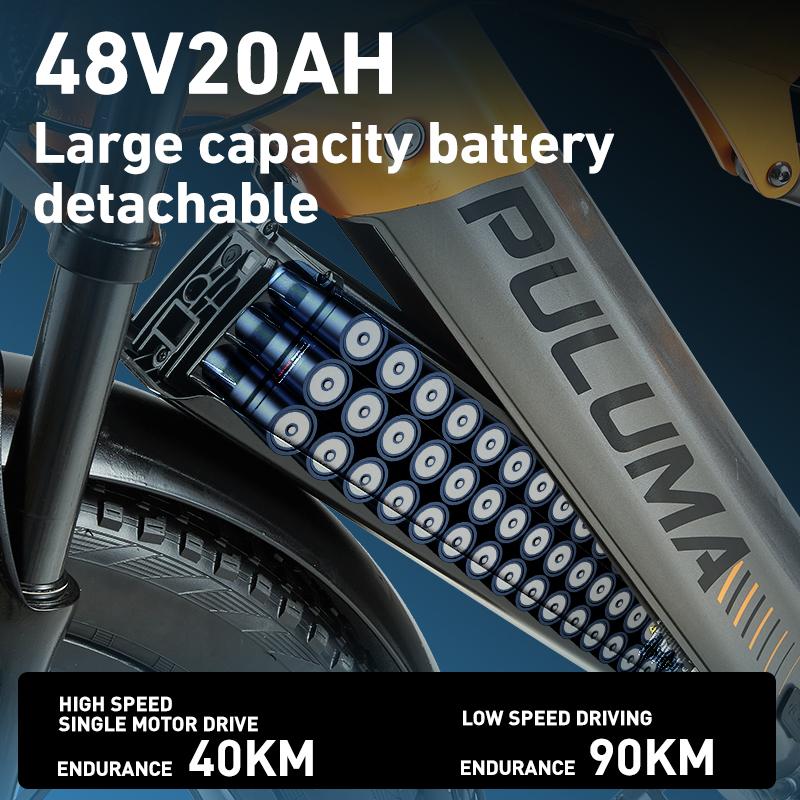 PULUMA PH003 2000 Вт мотор электрический велосипед 48 В 20 Ач внедорожный 26*4.0 толстые шины горные велосипеды взрослые электрические мотоциклы велосипеды
