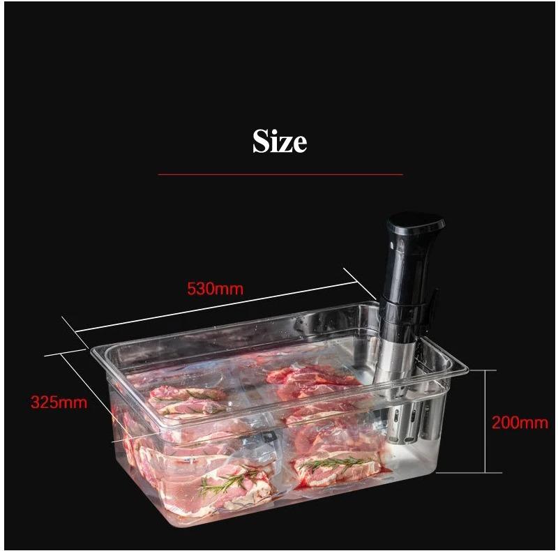 25 л контейнер для приготовления су-вид без BPA с крышкой - термостойкий для точных низкотемпературных блюд (Подходит для большинства погружных циркуляторов)