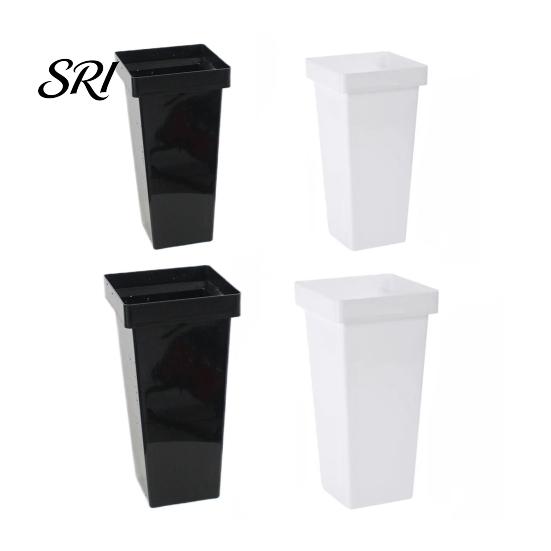 Indoor Outdoor Plant Pots Flower Bucket Easy to Move Weather-Resistant Plastic Durable Planters Balcony Planter with Inner Pot Home Decor