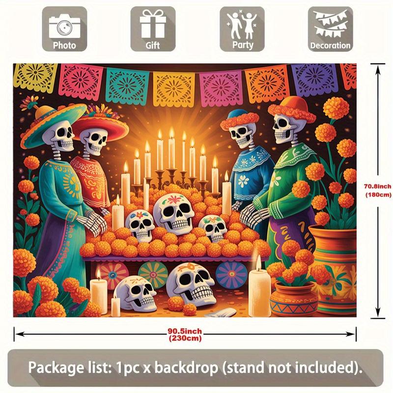One party banner background decoration photos for the Halloween celebration room decoration wall decoration