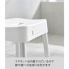 Yamazaki Magnetic Bath Chair SH35, White, W33.5 x D28 x H35cm, MIST, Floating Storage, Wall-Mounted Storage, Breathable and Quick-Drying, Product Code