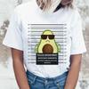 Футболка с авокадо Kawaii Harajuku, женская футболка Ullzang Vagan, забавная футболка с героями мультфильмов 90-х годов, футболка в корейском стиле