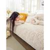 Winter Thickened Embossed Velvet Sofa Cushion Non-Slip Seat Cushions High-End Leather Sofa Cover Backrest Cover Cloth