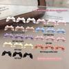 30 Pcs Soft Carved Ribbon Bow Nail Art Accessories Colorful Bow 3D Resin Nail Charms Cute Ribbon Nail Decoration Accessories