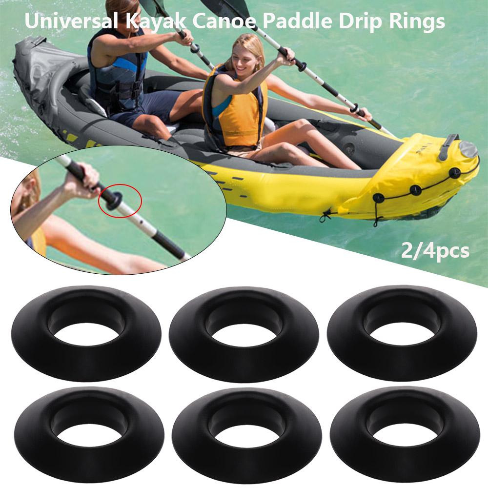 Rowing Boat Black Propel Paddle Parts Splash Guards Kayak Oar Accessories Drip Ring Replacement