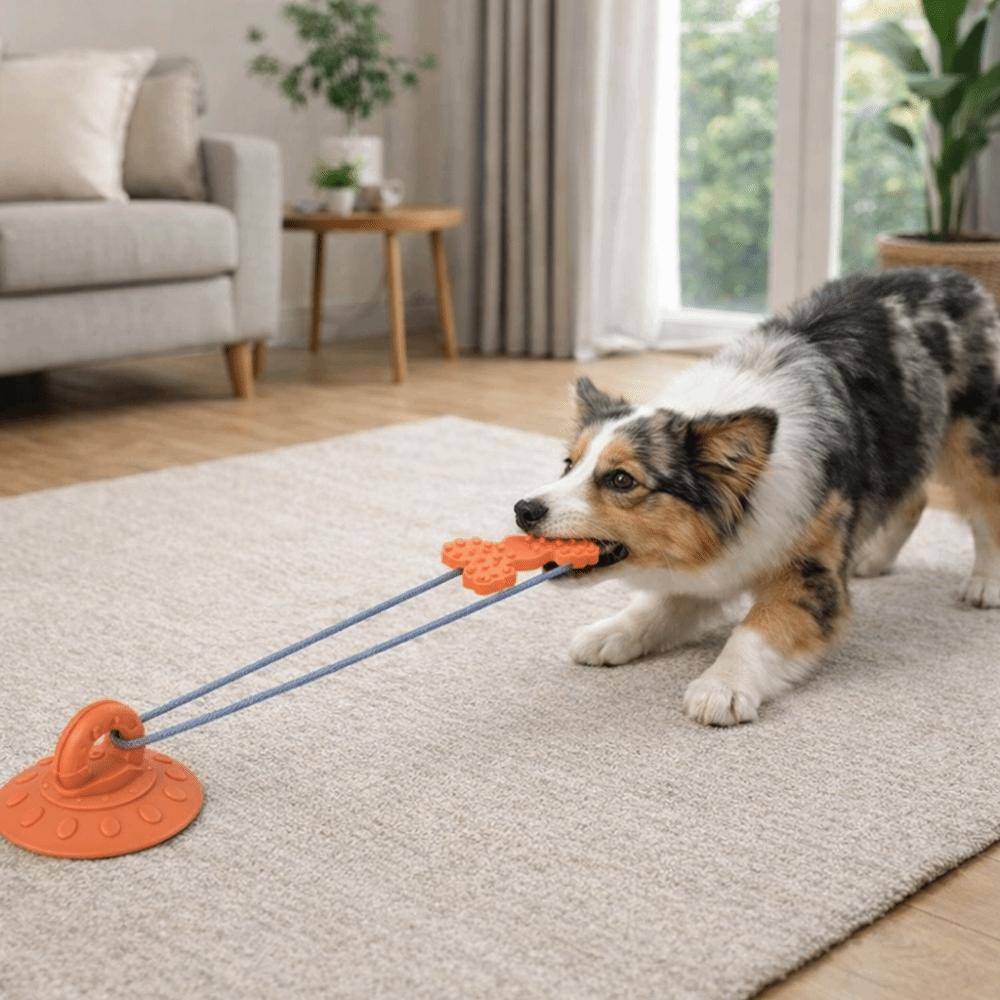 Bite-Resistant Dog Suction Cup Teeth Cleaning Durable Grinding Teeth Wear-Resistant Dog Teeth Grinding Rod Self Entertaining