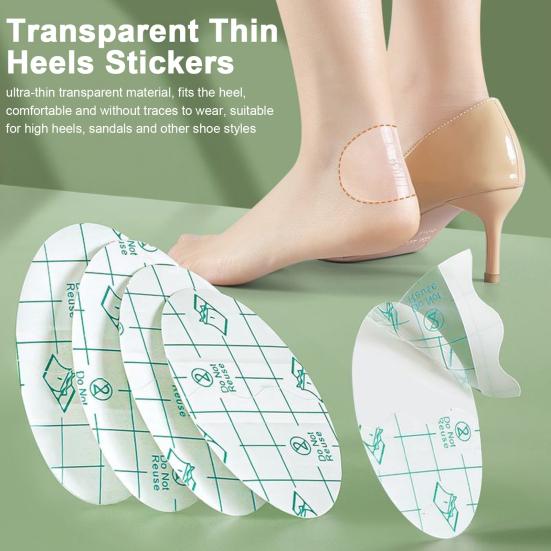 Invisible Heel Anti-Wear Sticker Waterproof Strong Viscosity Heel Protection Pad Transparent Thin Stickers Friction-reducing Heel Sticker for High