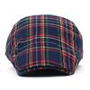 Модный женский берет, английская клетчатая кепка с утиным язычком, мужская передняя кепка в британском стиле