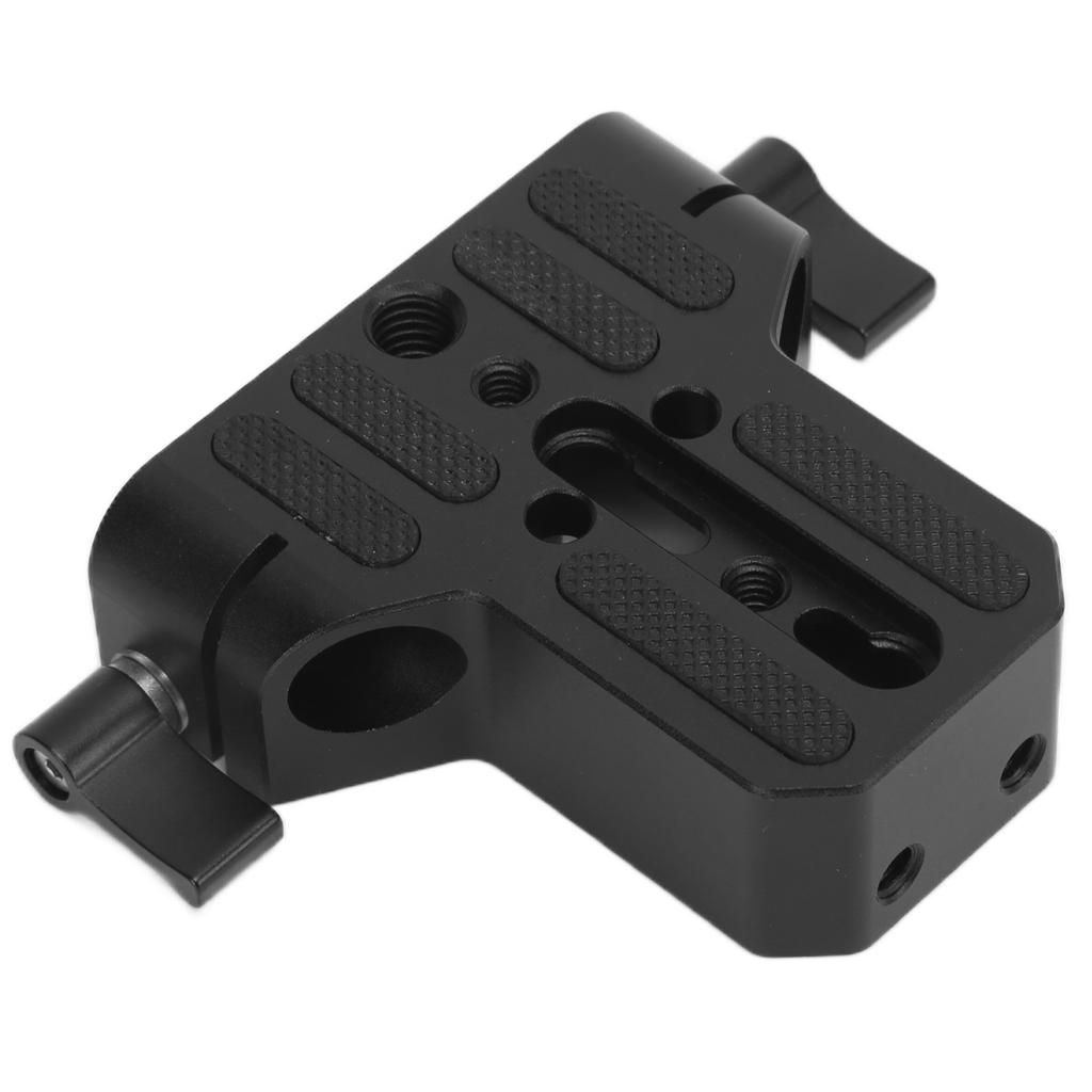 Multipurpose Camera Base Plate with 15mm Rod Rail Clamp for DSLR Camera Rig Support System