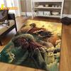 Attack On Titan Rug Children's Play Crawling Floor Mat Living Room Bedroom Home Decor Rug Kitchen Bathroom Anti-slip Mat