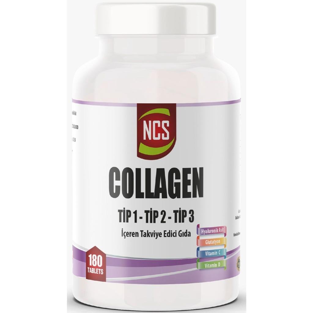 180 Tablet Hydrolyzed Collagen (type) Type (type) 1-2-3 Hyaluronic Acid Vitamin C Glutathion