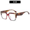 European And American Fashion New Large Frame Casual Simple Sunglasses Trendy Personalized Versatile Sunglasses Anti-Blue Flat Glasses