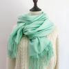 Women Scarf Shawl Soft Thickened Solid Color Winter Warm Tassels Fashion Accessories