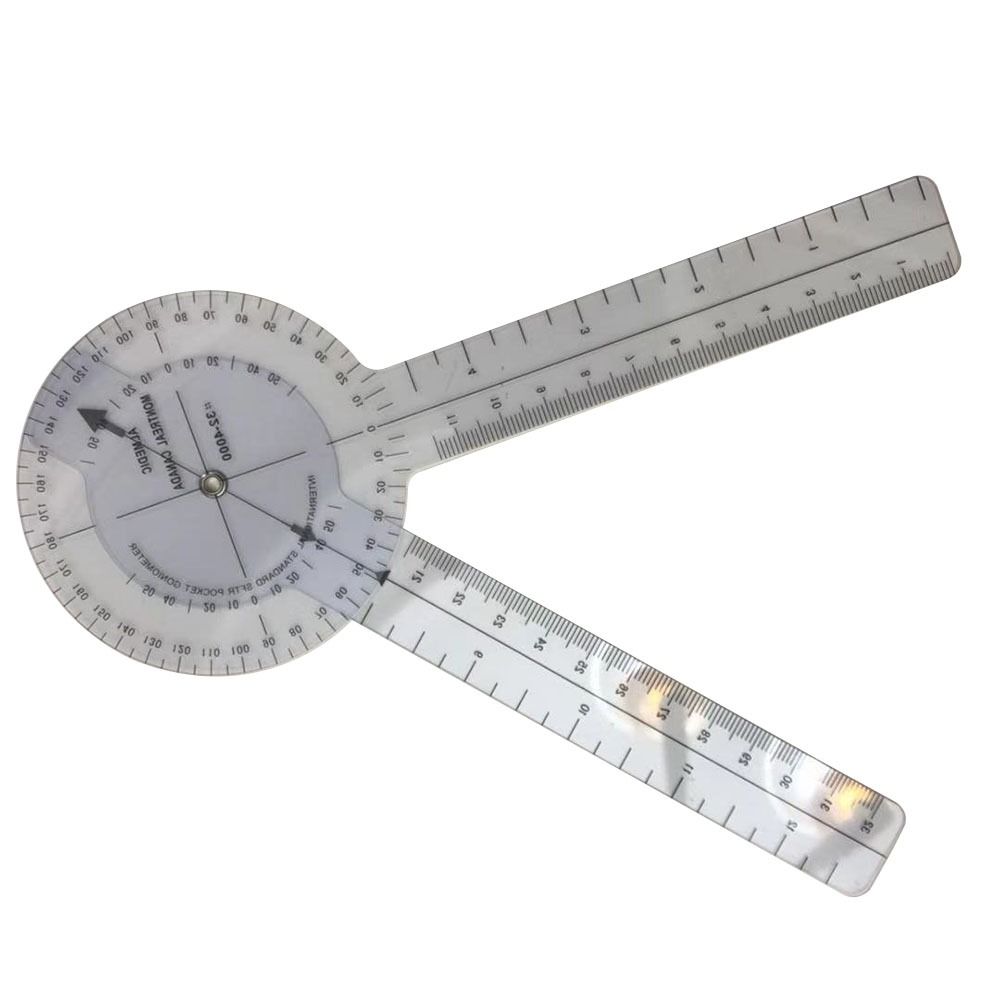 Медицинский гониометр на палец, профессиональная линейка для позвоночника, прочная угловая линейка