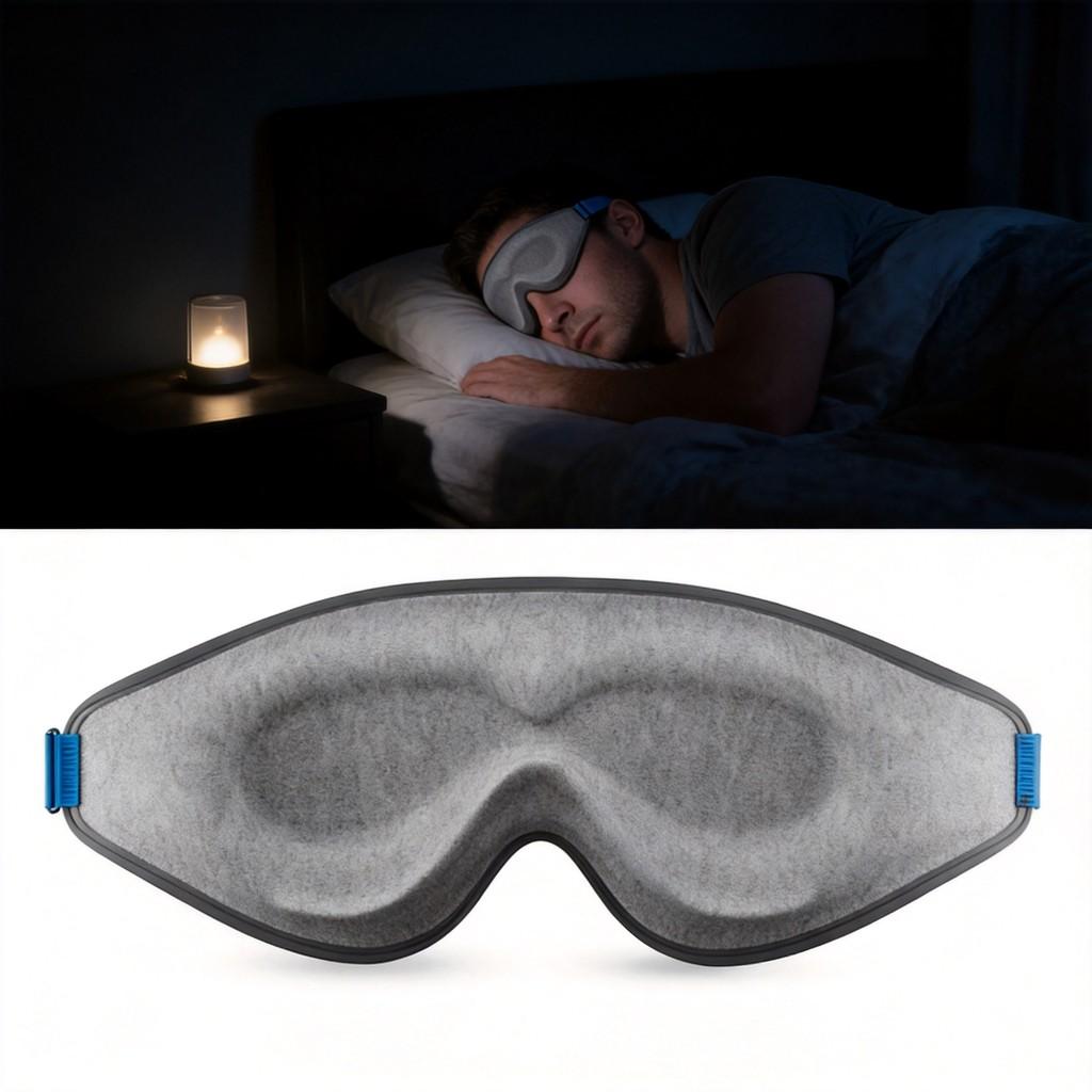 3D Маска для сна из пены с эффектом памяти с дышащим дизайном для комфортного отдыха и сна